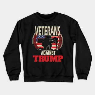 Veterans against trump 2020 veterans gift Crewneck Sweatshirt